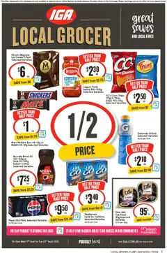 IGA catalogue preview - valid from 17/09/2025