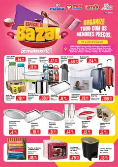 Pré-visualização Mateus - Ofertas Especial Bazar válida a partir de 19/01/2026