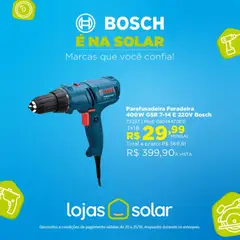 Pré-visualização Lojas Solar - Ofertas Semana Bosch válida a partir de 20/10/2025