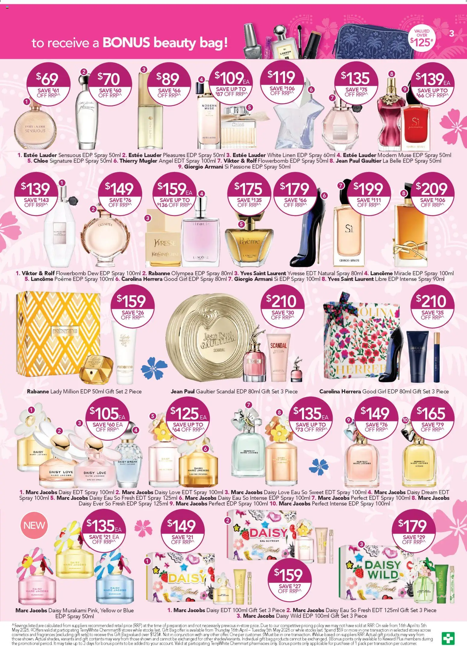 Terry White catalogue  - page 3- valid from 16/04/2026