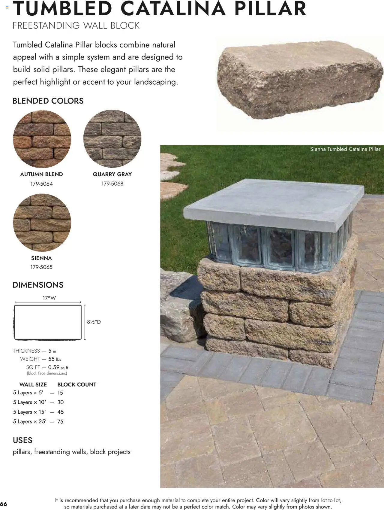Menards Landscape Concrete Block - page 66- valid from 03/13/2025