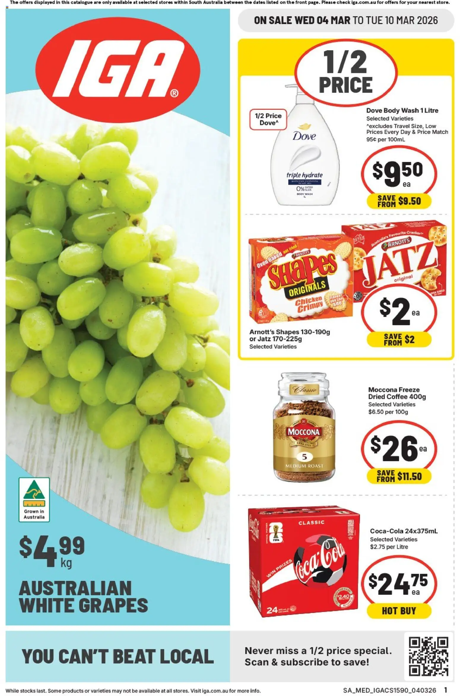 IGA catalogue SA - page 1- valid from 04/03/2026