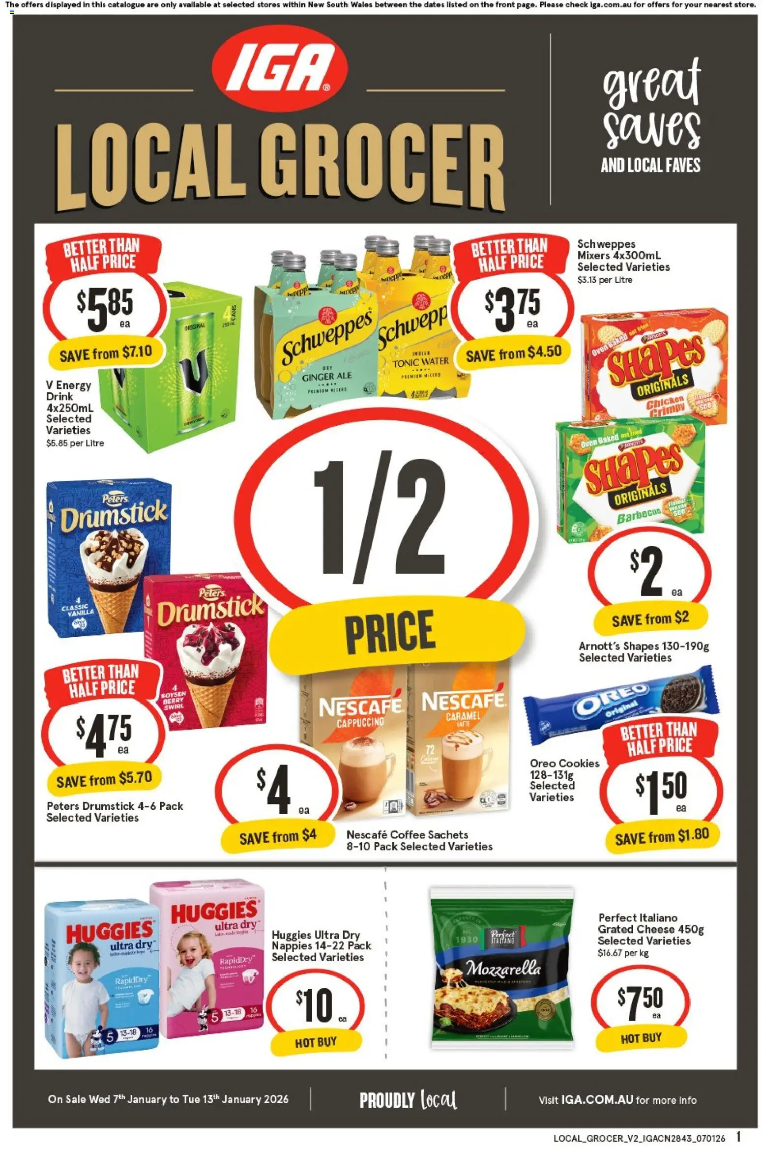 IGA Local Grocer NSW - page 1- valid from 07/01/2026
