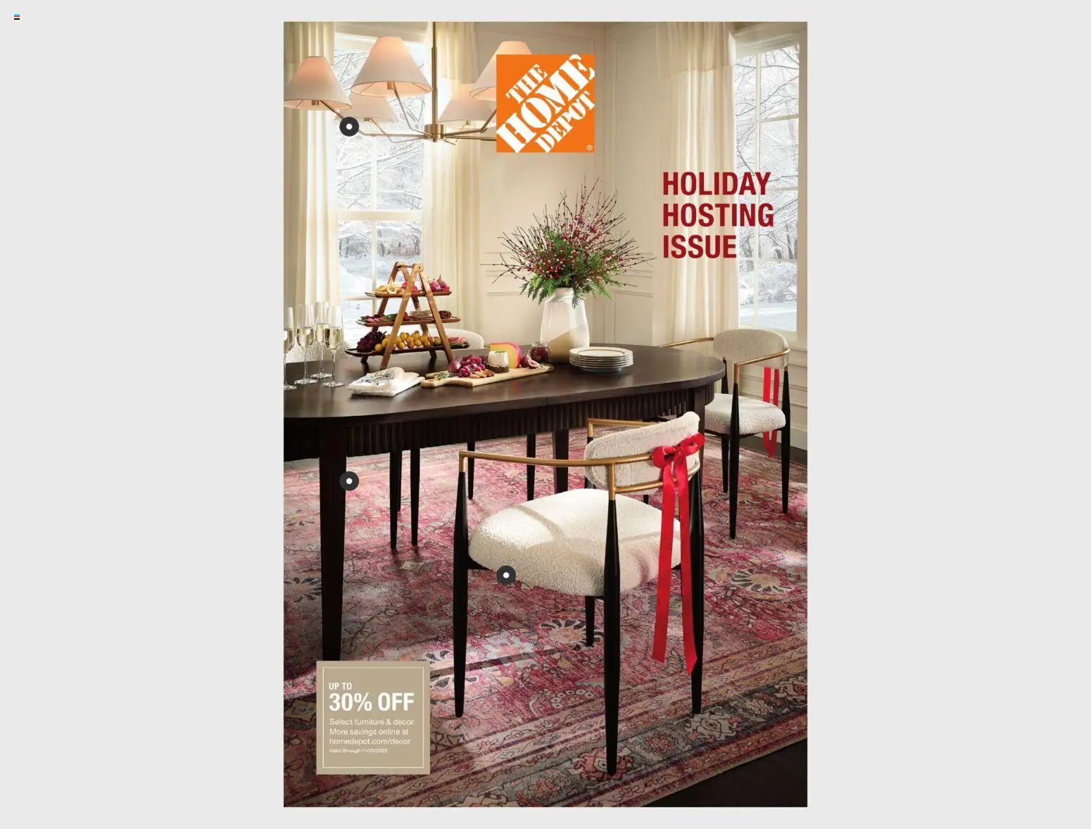 Home Depot Catalog - page 1- valid from 10/27/2025