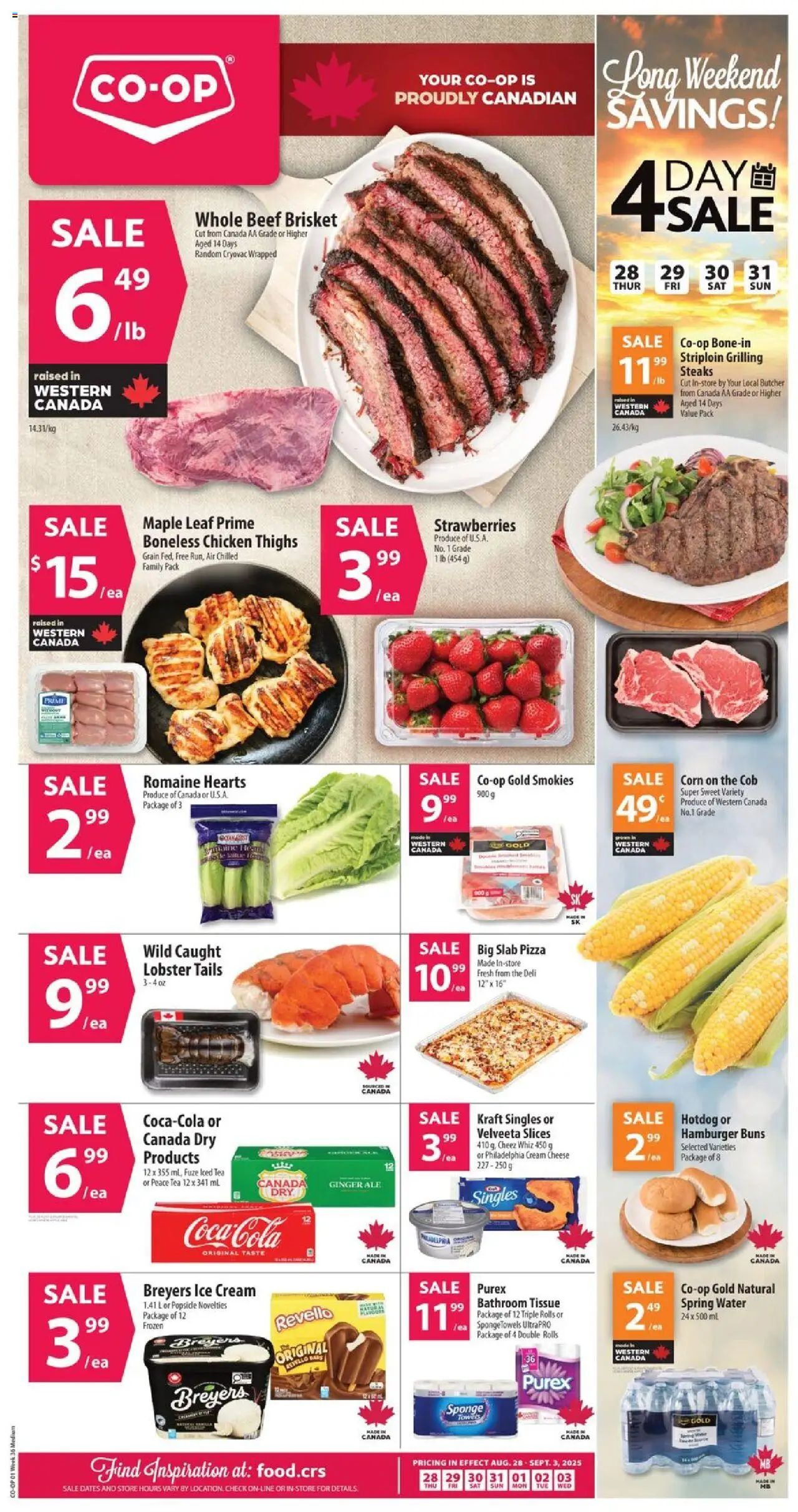 Co-op Food weekly flyer / circulaire - page 1- valid from Aug 28, 2025