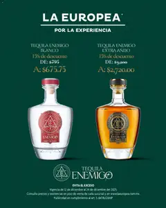 La Europea catálogo Tequila Enemigo válido desde 12/12/2025