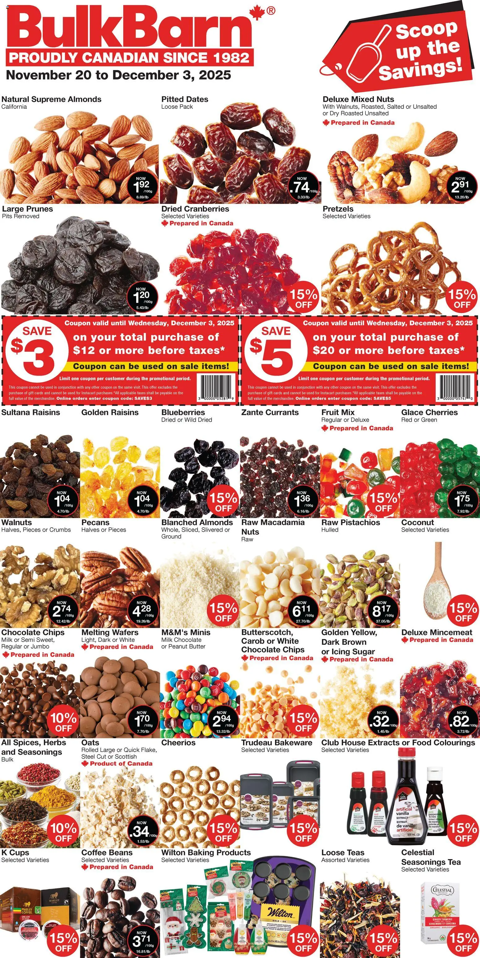 Bulk Barn weekly flyer - page 1- valid from Nov 20, 2025