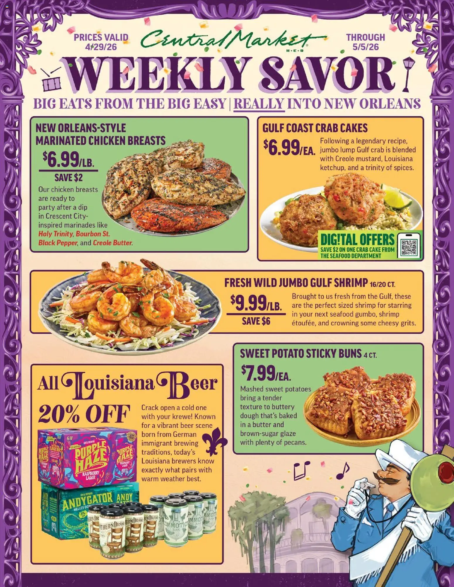 Central Market Weekly Ad - page 1- valid from 04/29/2026