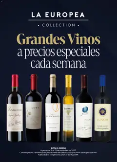 La Europea catálogo Grandes Vinos válido desde 18/11/2025