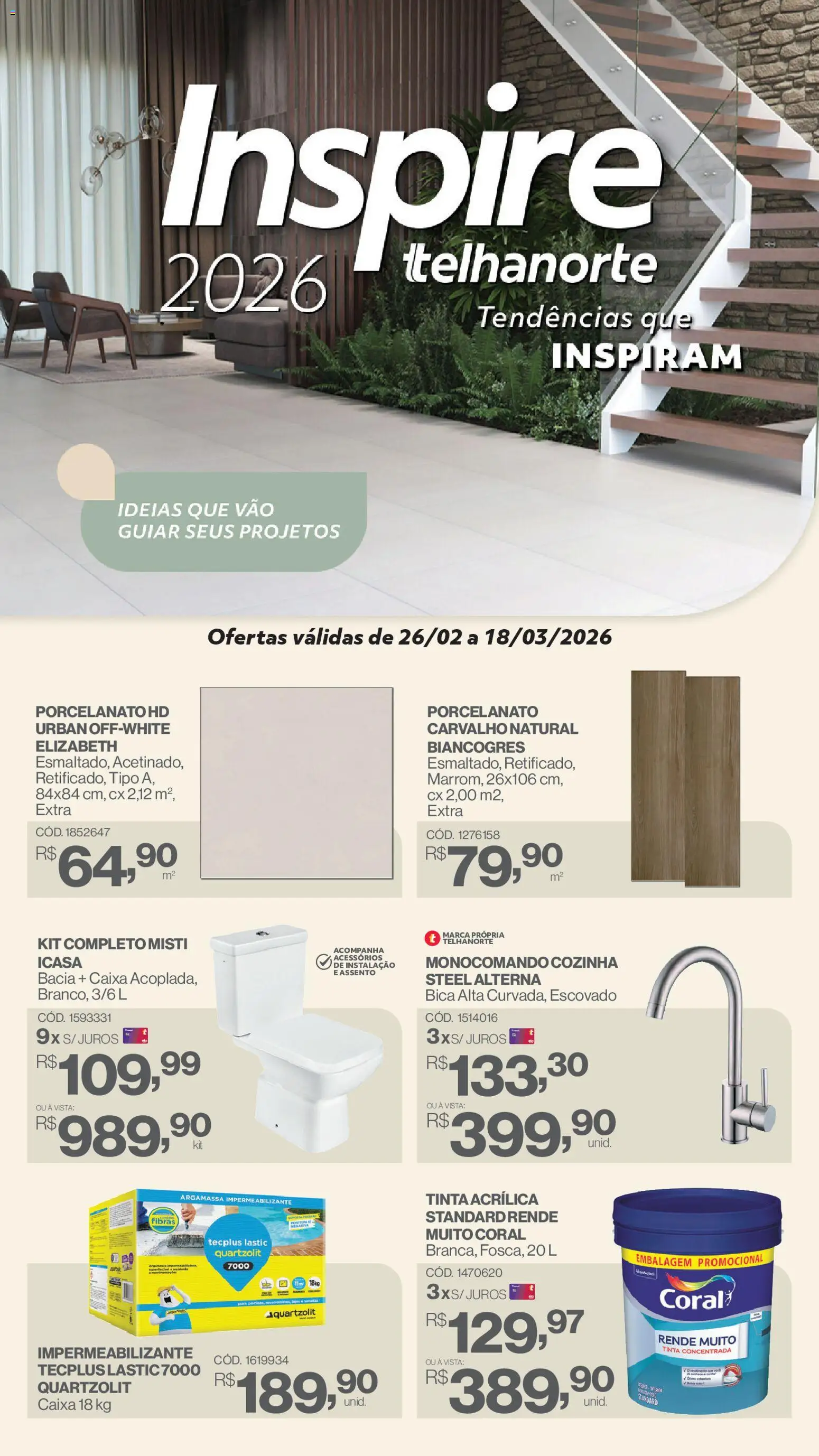 Telhanorte - Ofertas atuais - página 1- válido a partir de 26/02/2026
