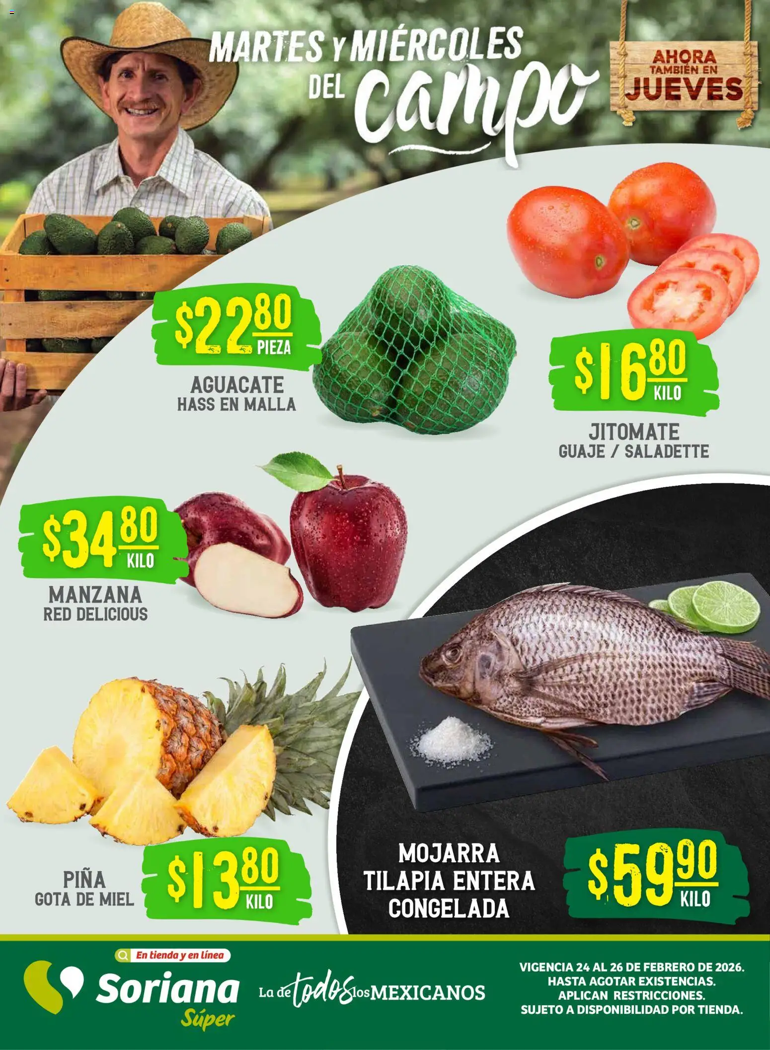 Soriana - Martes y Miércoles del Campo Súper: Saltillo y Torreón - página 1- válido desde 24/02/2026
