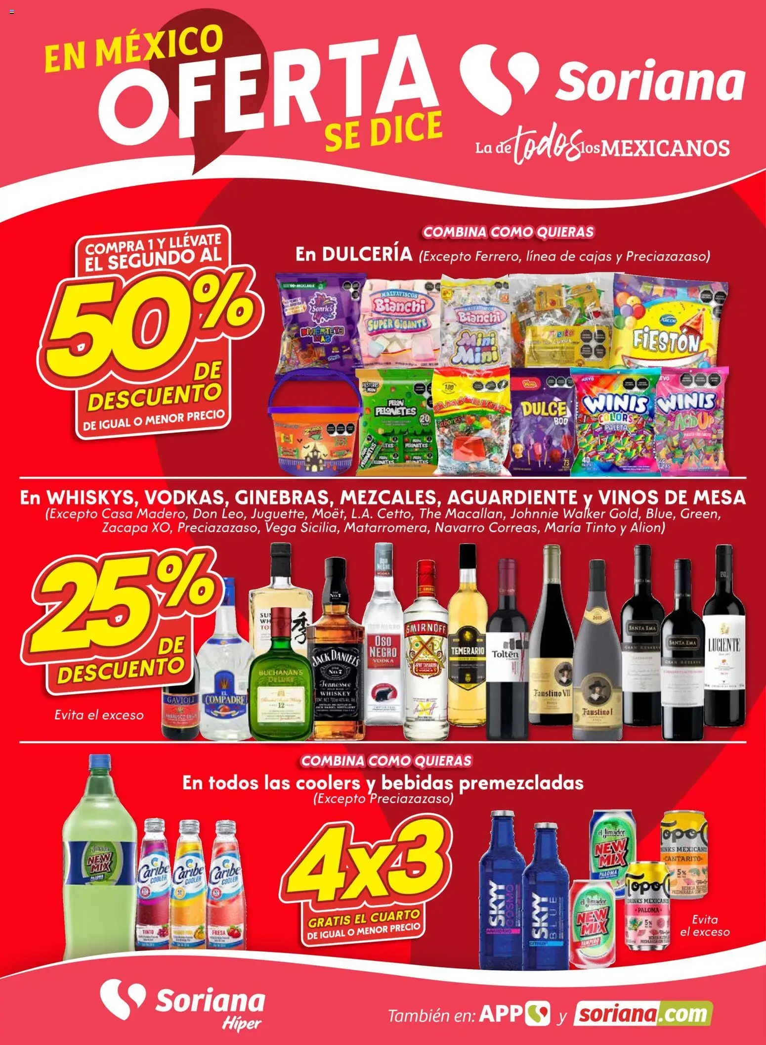 Soriana - Fin de Semana Híper: Ags, Nay, Jal, Qro, Col, Mich, Gto, Hgo, Tlax, Mor, Pue, Gro, Oax, Edo. de Mex, Valle de México, Za - página 1- válido desde 23/10/2025