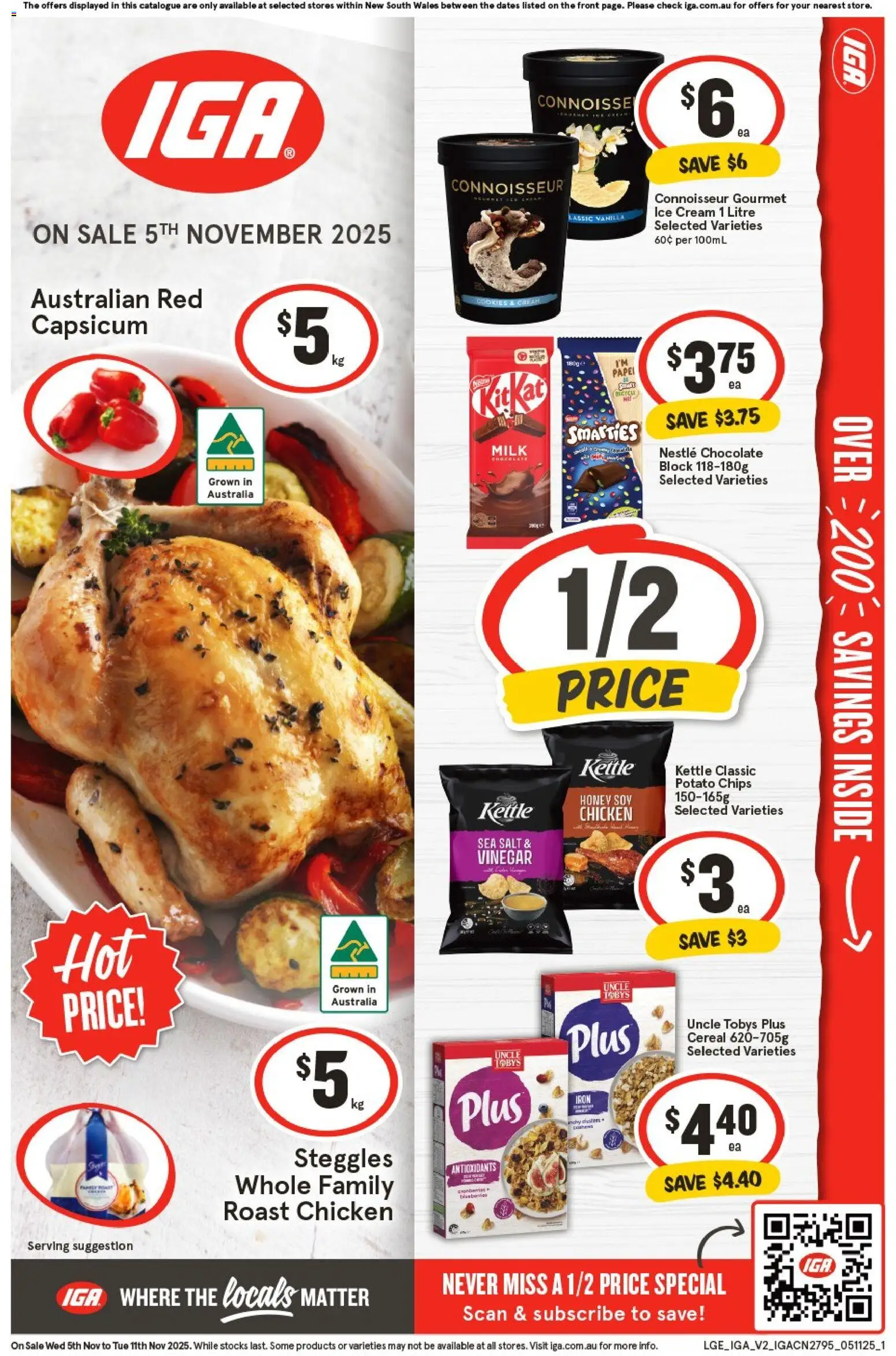 IGA Catalogue NSW - page 1- valid from 05/11/2025
