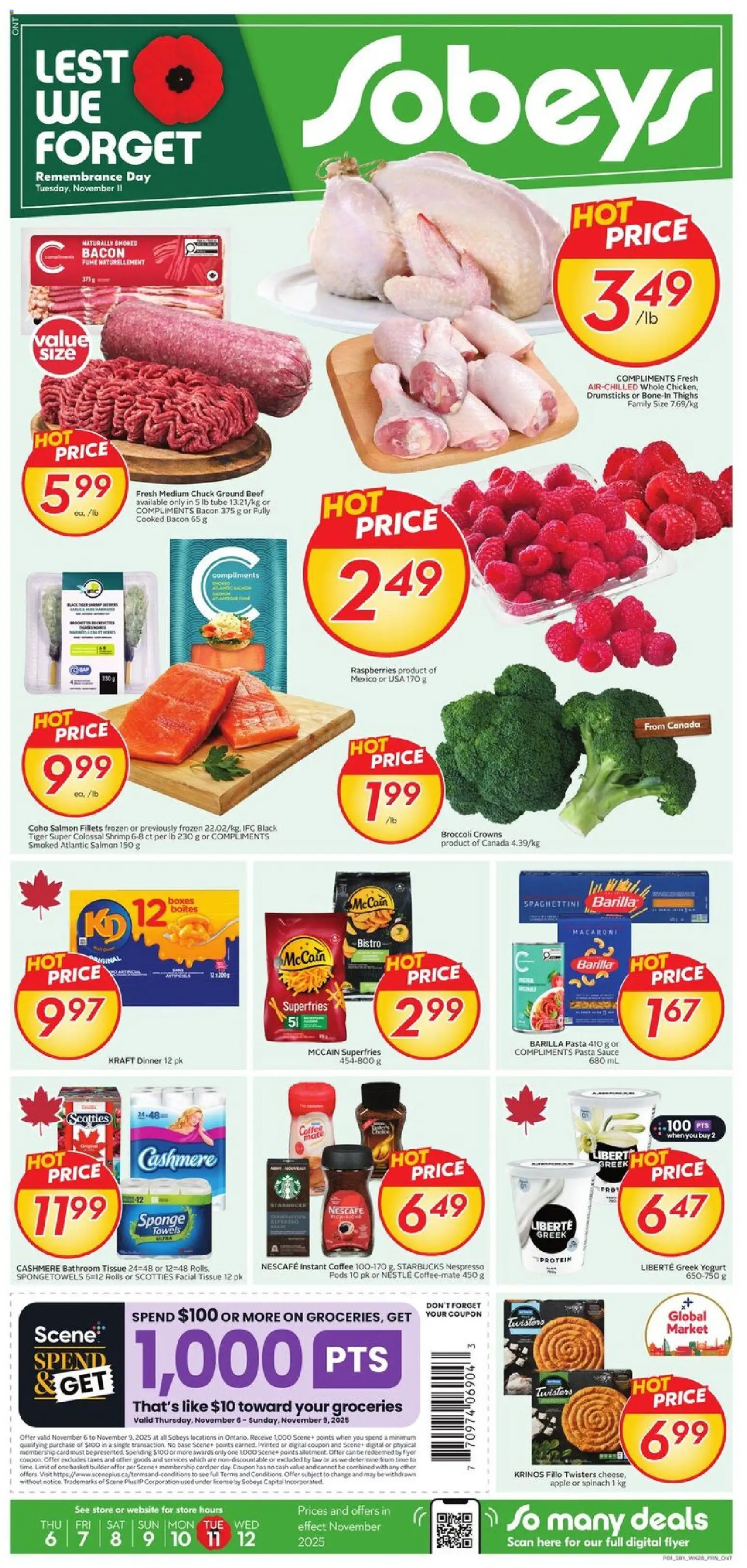 Sobeys weekly flyer / circulaire - page 1- valid from Nov 6, 2025