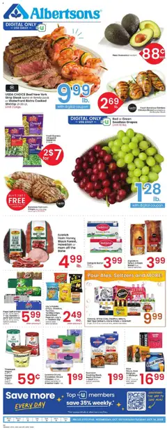 Preview Albertsons Weekly Ad valid from 10/08/2025
