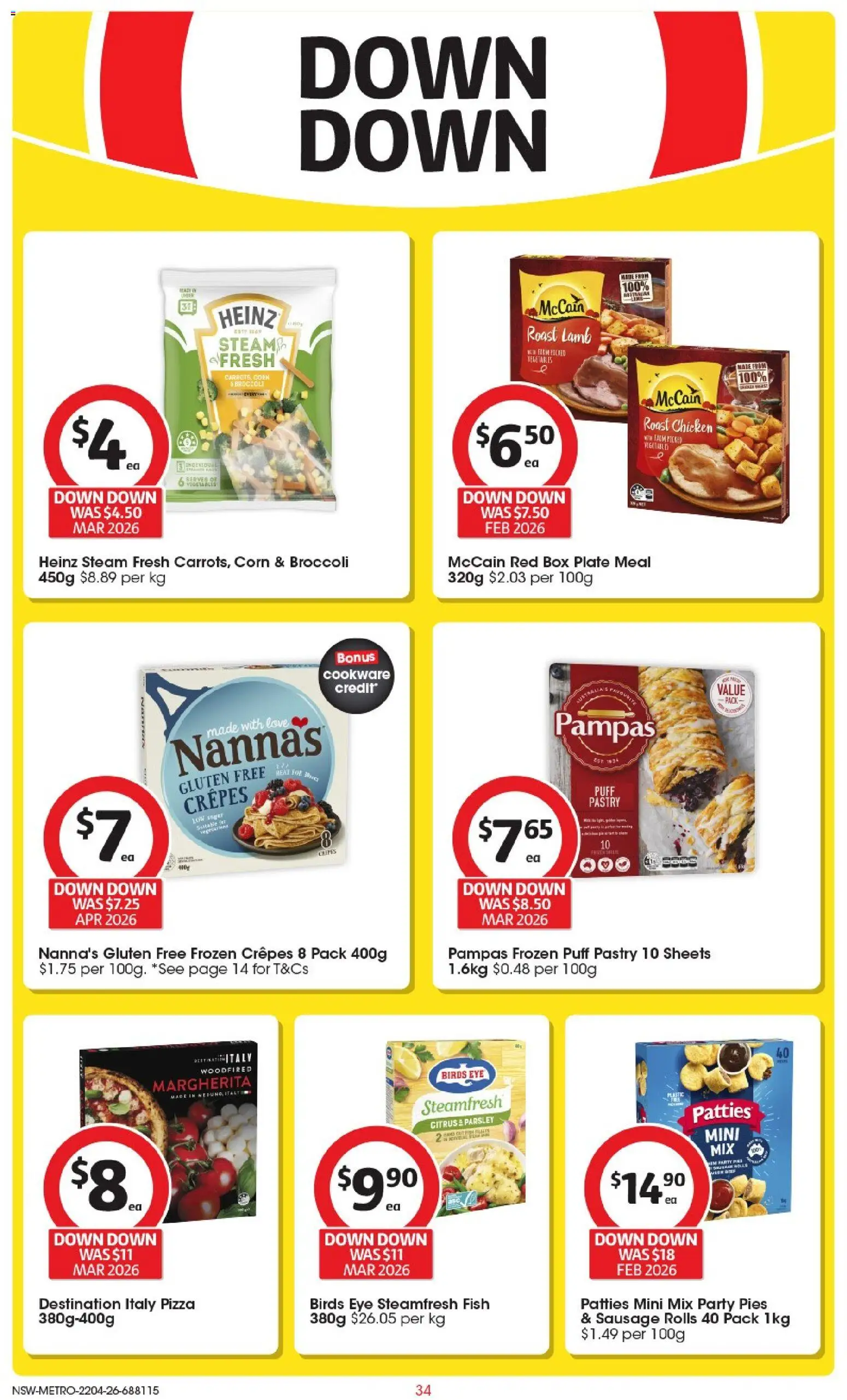 Coles catalogue  - page 34- valid from 22/04/2026