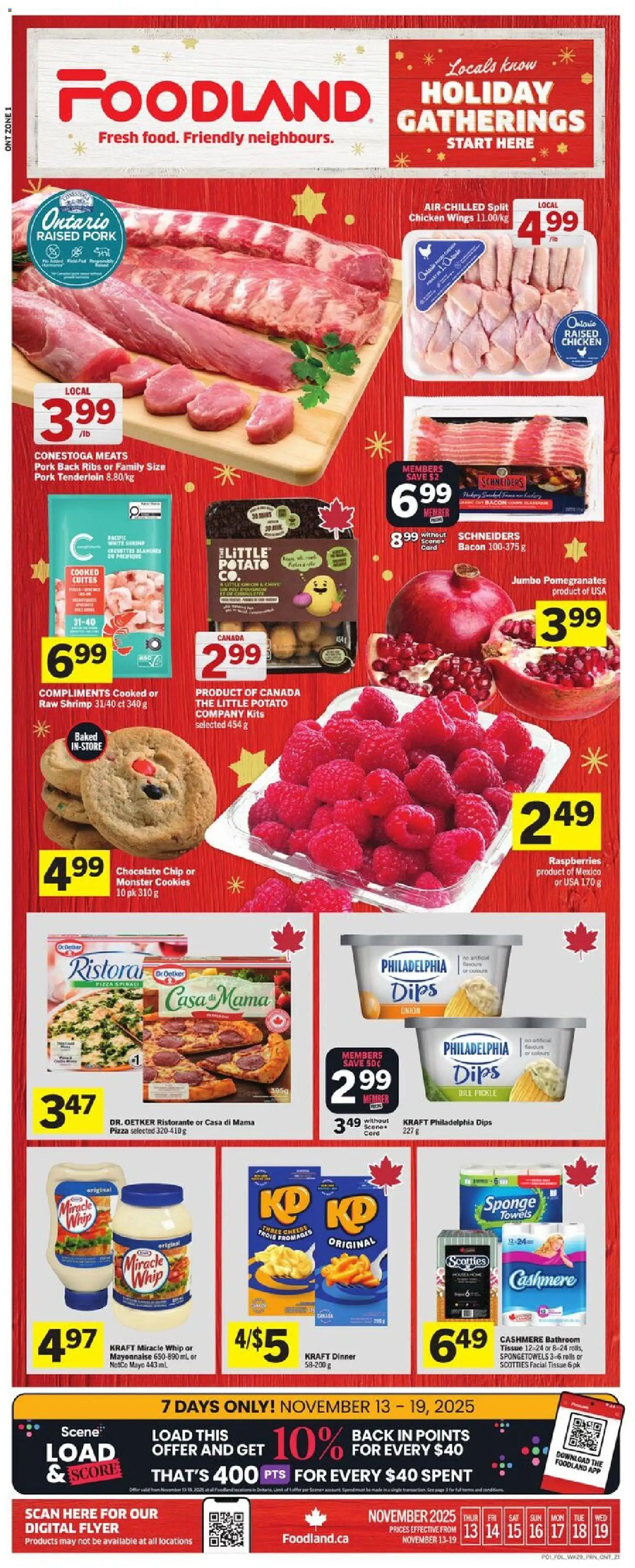 Foodland weekly flyer / circulaire - page 1- valid from Nov 13, 2025