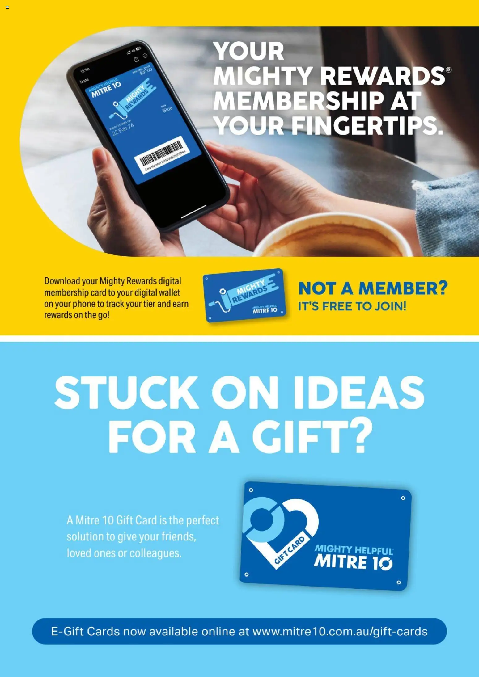 Mitre 10  Catalogue  - page 20- valid from 07/01/2026