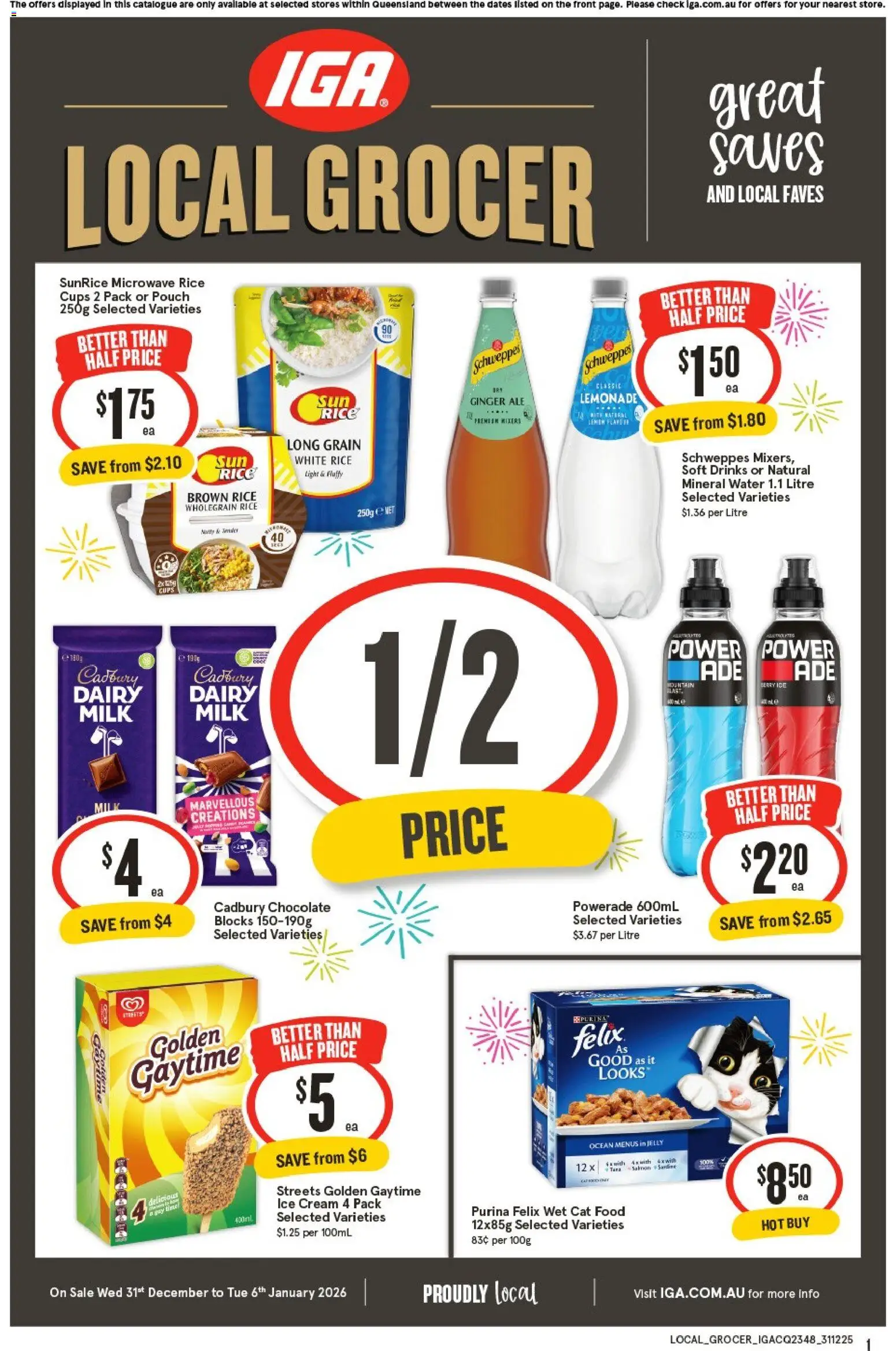 IGA Local Grocer QLD - page 1- valid from 31/12/2025