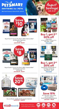 Preview Petsmart weekly flyer / circulaire valid from Aug 18, 2025