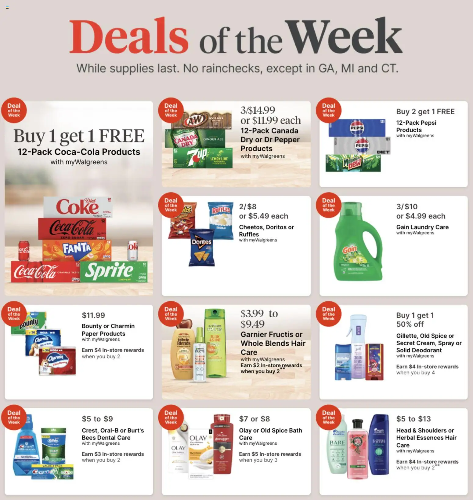 Walgreens Weekly Ad - page 1- valid from 04/19/2026