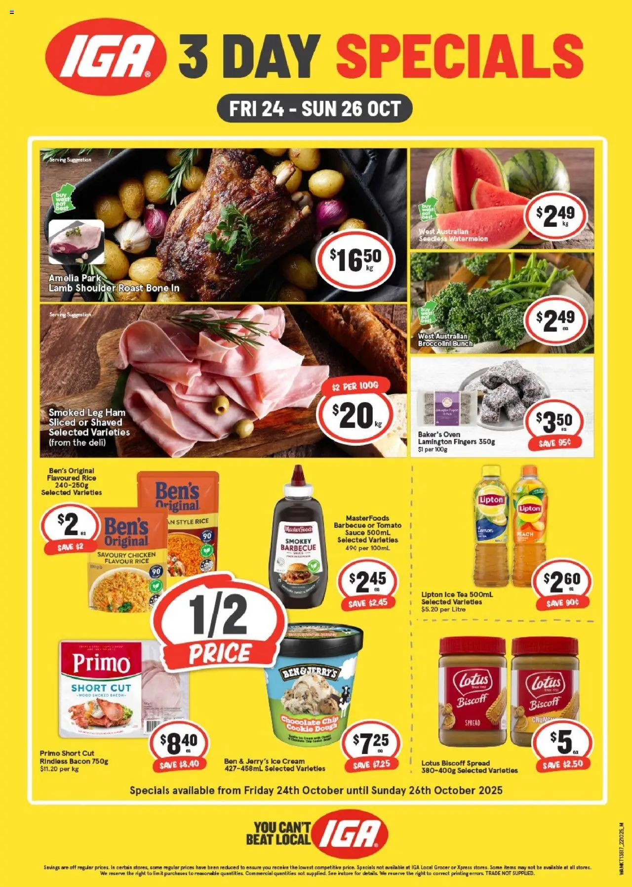 IGA Weekend Specials - WA - page 1- valid from 24/10/2025