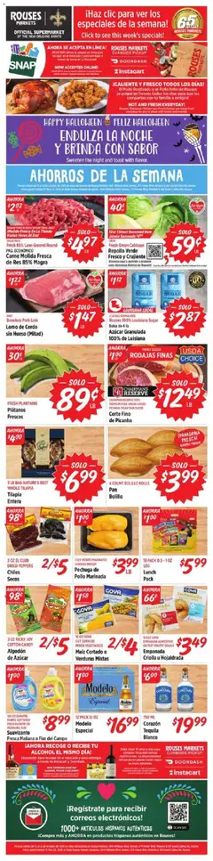 Preview Rouses Hispanic Ad valid from 10/15/2025