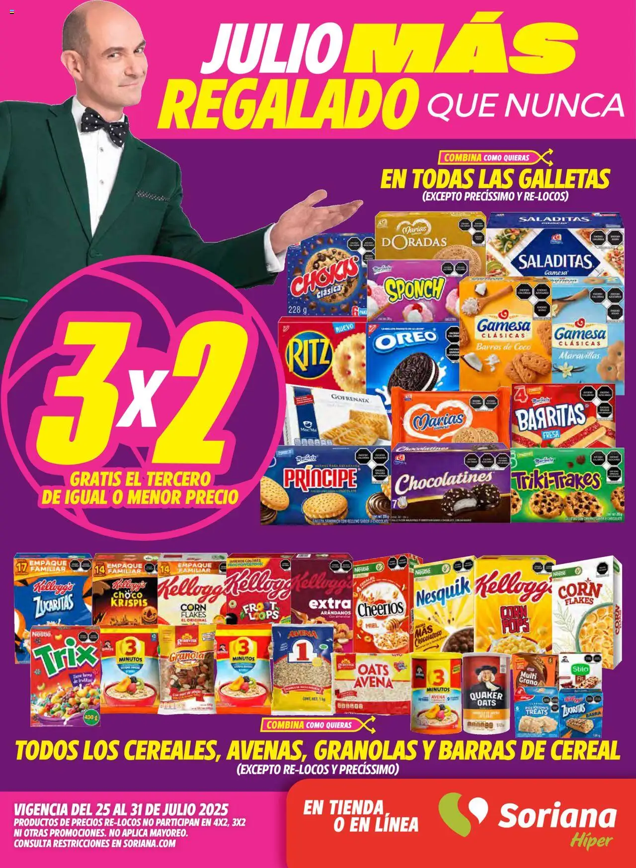 Soriana - Julio Regalado Híper Nacional - página 1- válido desde 25/07/2025