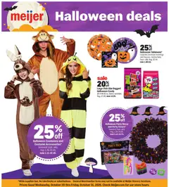 Preview Meijer Halloween deals valid from 10/29/2025
