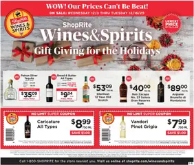 Preview ShopRite Wine & Spirits valid from 12/03/2025