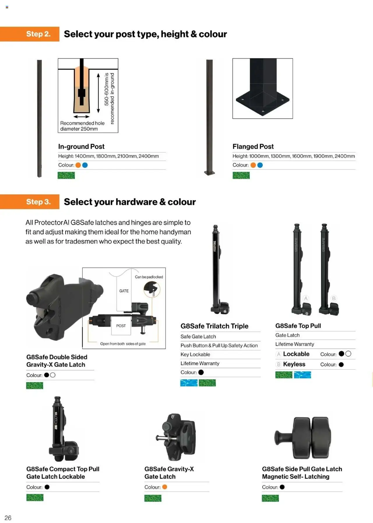 Bunnings Warehouse - Protectoral Aluminium and Glass Fencing Brochure - page 26- valid from 22/09/2025