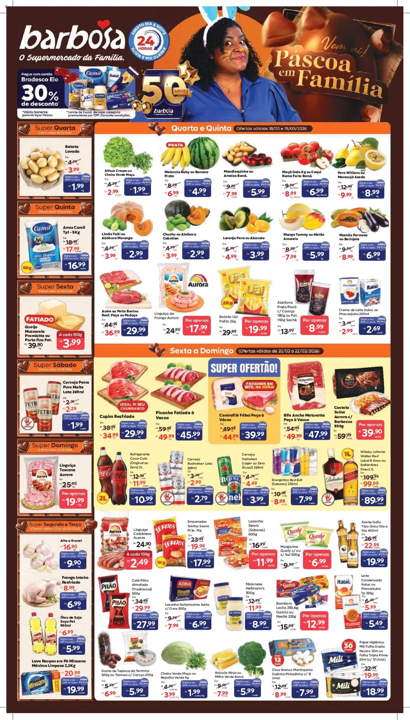 Barbosa Supermercados - Ofertas da semana - página 1- válido a partir de 18/03/2026
