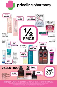 Priceline Pharmacy catalogue preview - valid from 30/10/2025