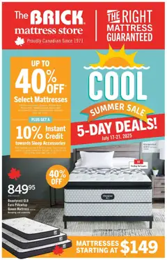 Preview The Brick - Brick Mattress Store valid from Jul 17, 2025