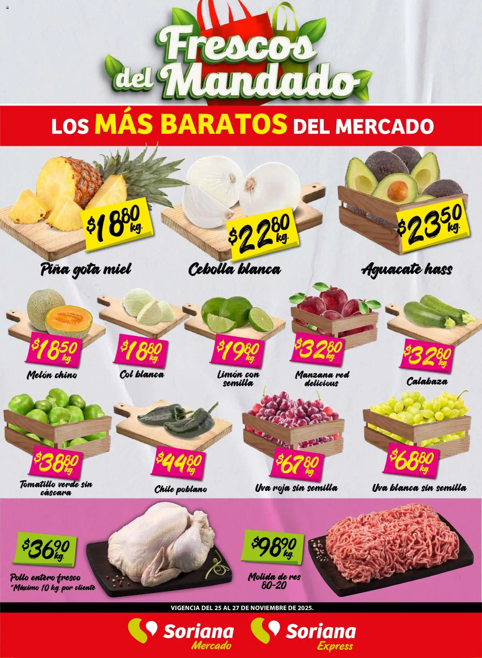 Soriana - Frescos del Mandado Mercado: BCS, Son y Sin - página 1- válido desde 26/11/2025