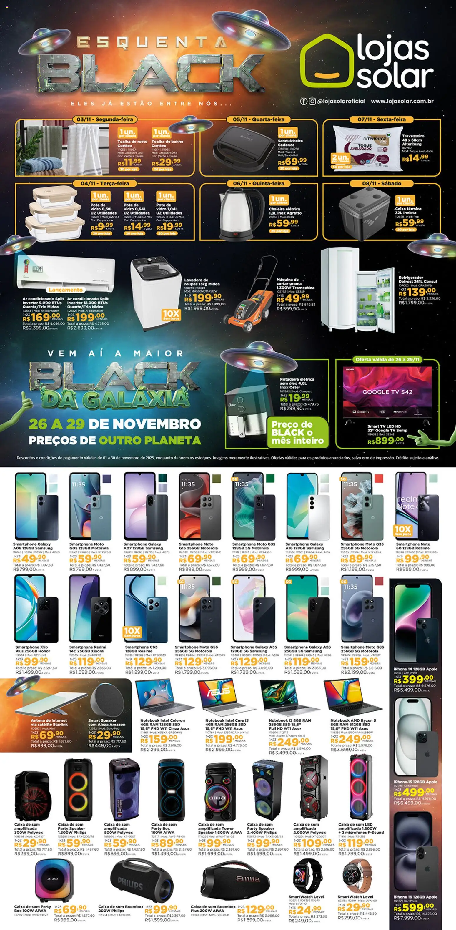 Lojas Solar Black Friday - página 1- válido a partir de 01/11/2025
