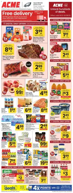Preview Acme Weekly Ad valid from 08/22/2025