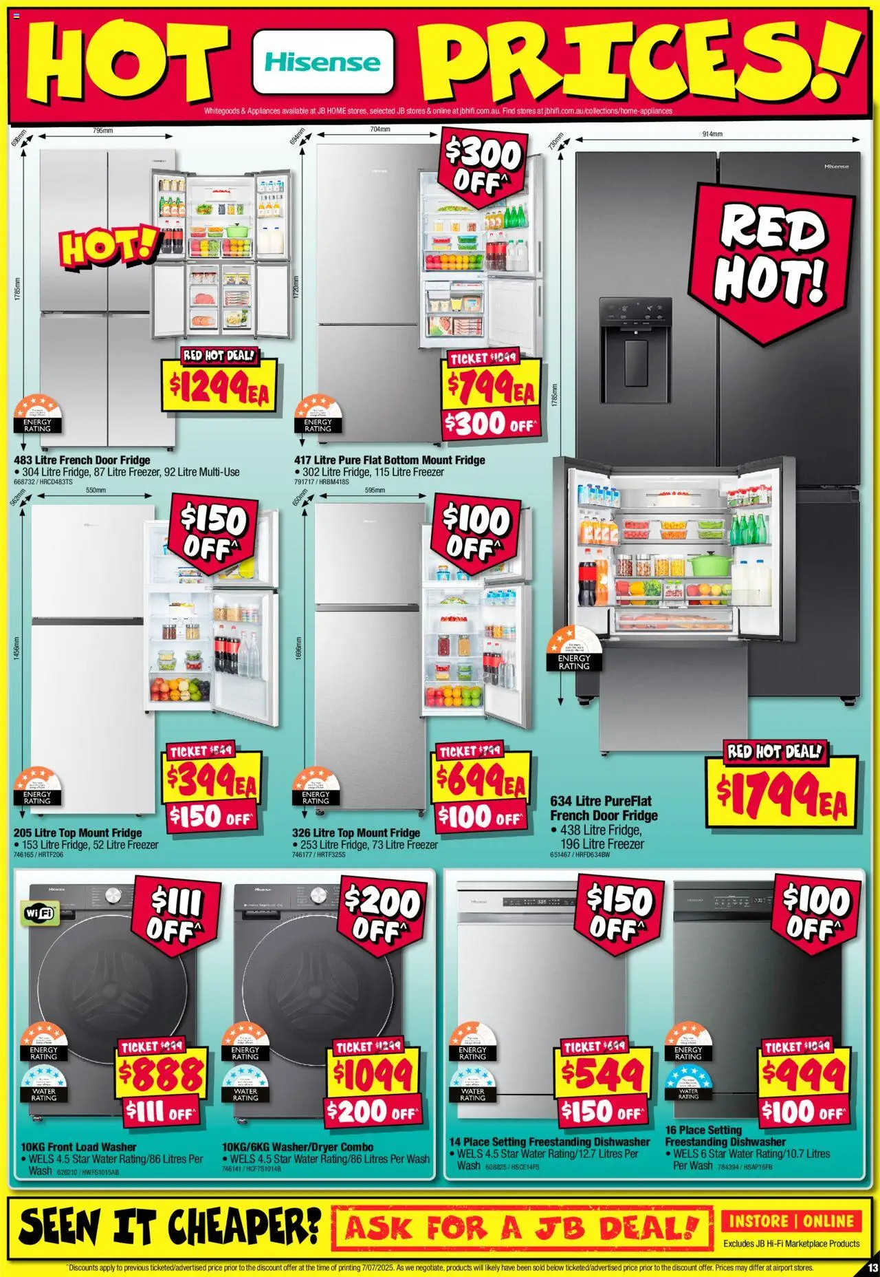 JB Hi-Fi Home Appliance Sellout - page 13- valid from 17/07/2025