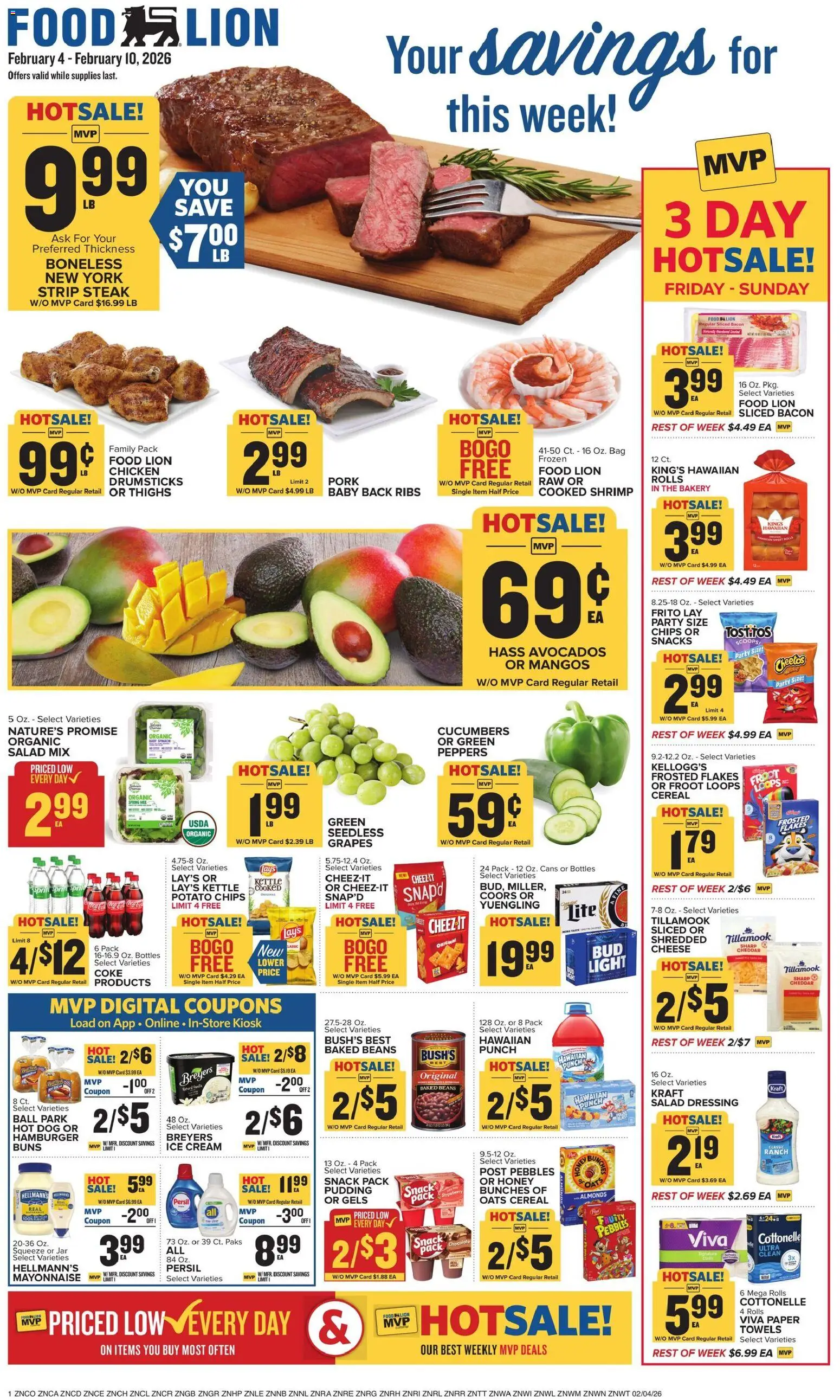 Food Lion Weekly Ad - page 1- valid from 02/04/2026