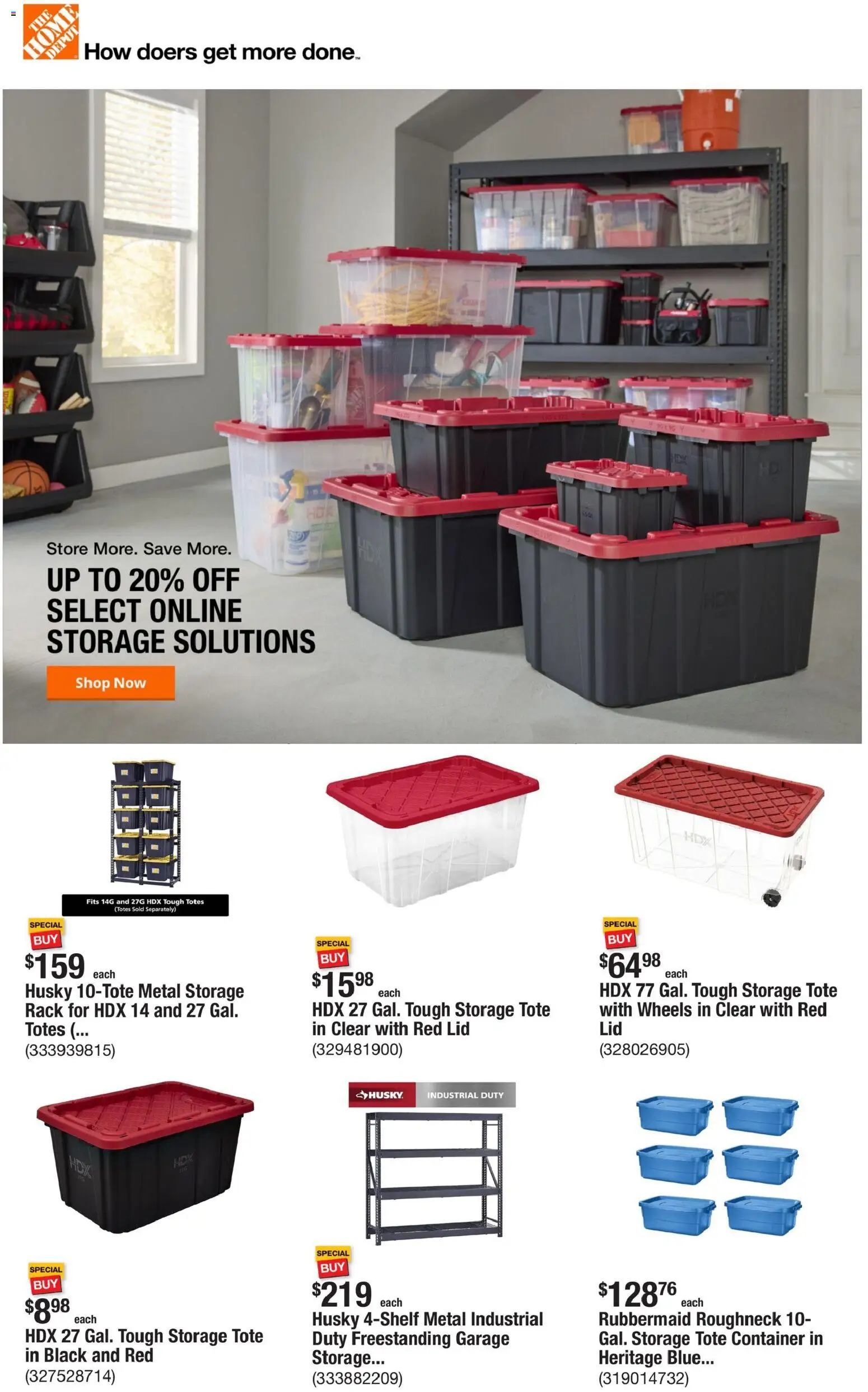 Home Depot Weekly Ad - NC - page 1- valid from 01/01/2026