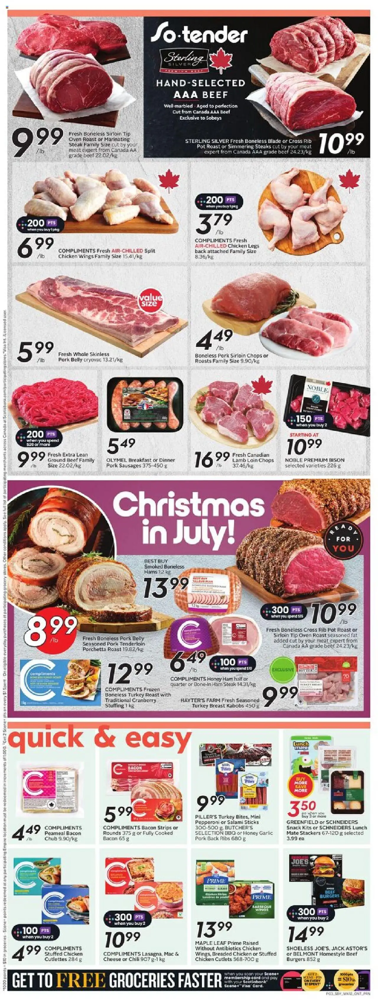Sobeys weekly flyer / circulaire - page 8- valid from Jul 17, 2025