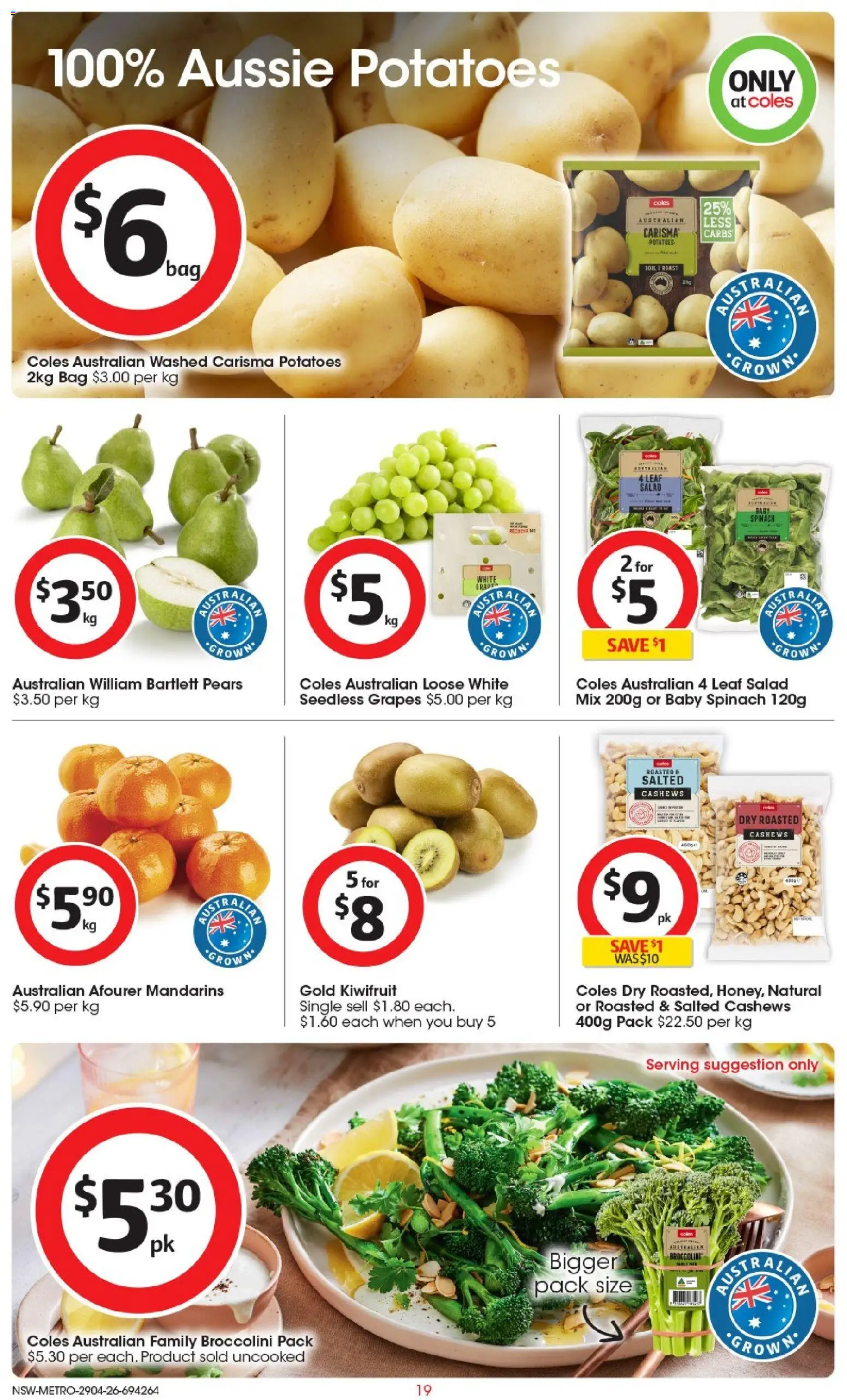 Coles catalogue  - page 19- valid from 29/04/2026
