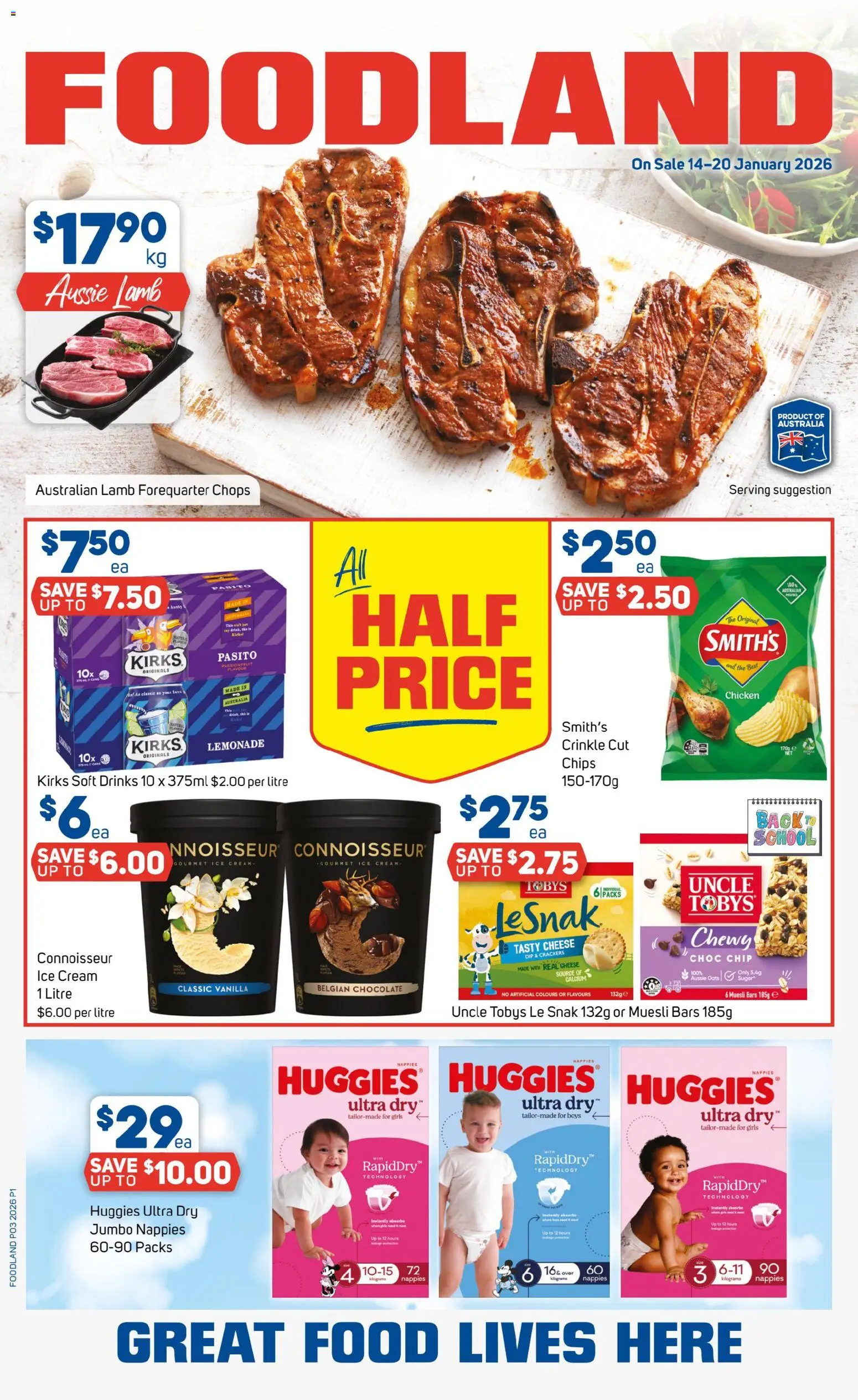 Foodland  Catalogue  - page 1- valid from 14/01/2026