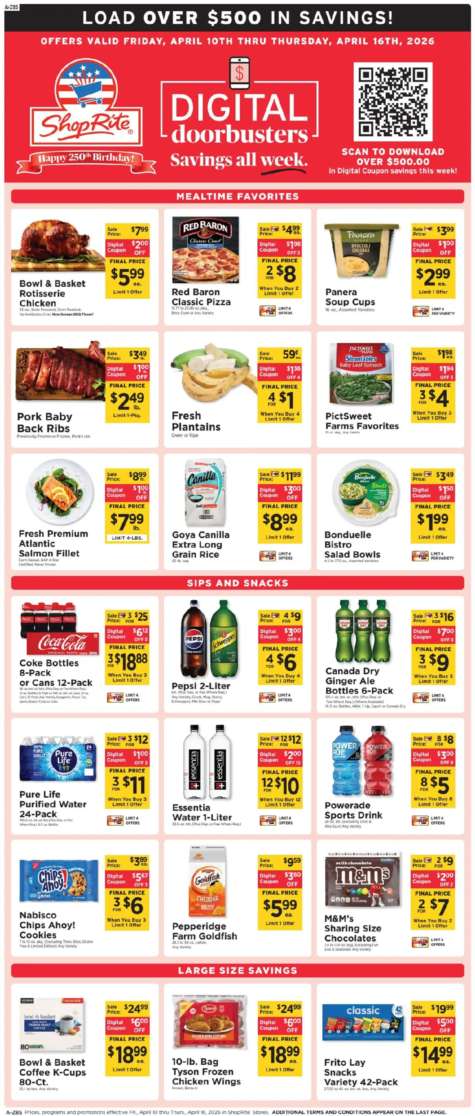 ShopRite Weekly Ad - page 1- valid from 04/10/2026