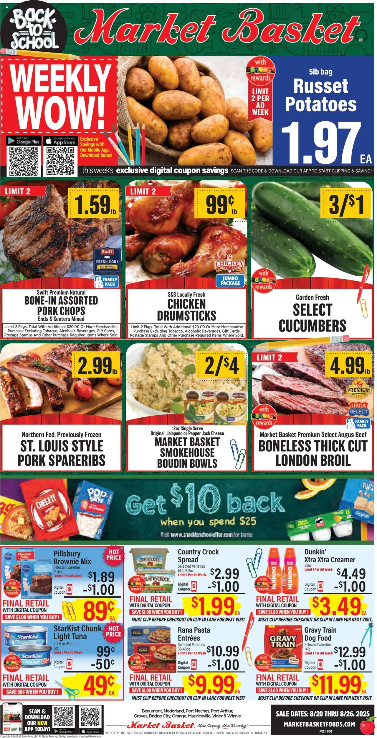 Market Basket Southeast Texas - page 1- valid from 08/20/2025