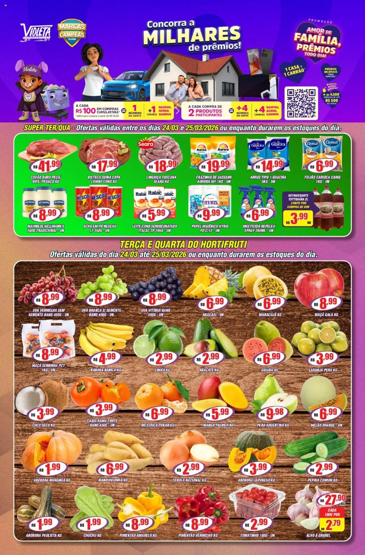 Violeta Supermercados - Ofertas da semana - página 1- válido a partir de 24/03/2026

