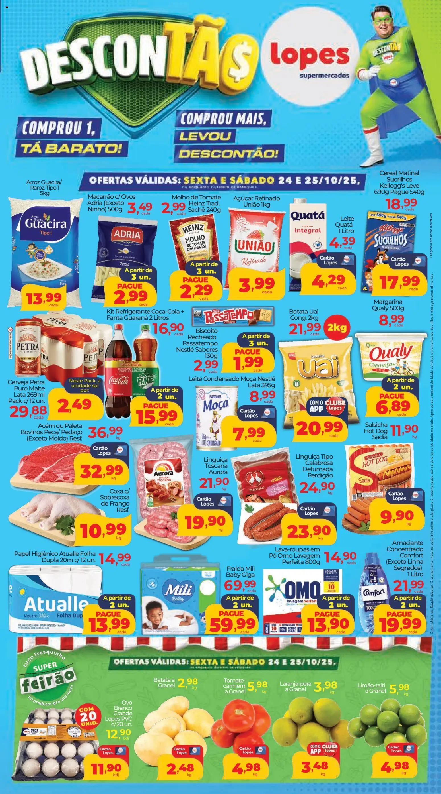 Lopes Supermercados - Ofertas da semana - página 1- válido a partir de 24/10/2025
