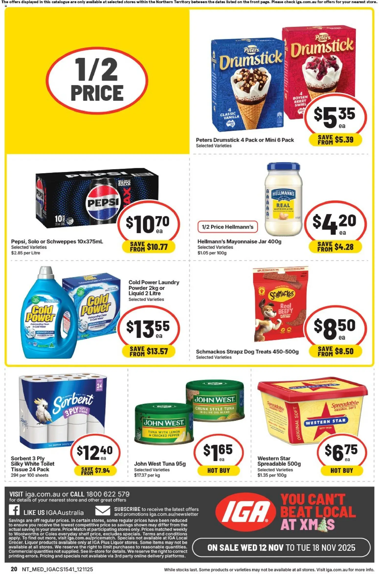 IGA Catalogue NT - page 2- valid from 12/11/2025