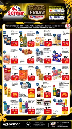 Pré-visualização Semar Supermercado Black Friday válida a partir de 28/11/2025