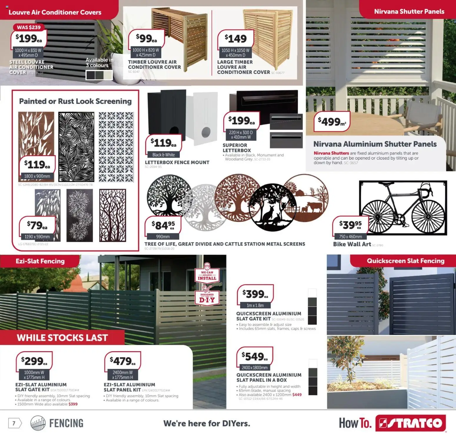 Stratco  Catalogue  - page 7- valid from 23/01/2026